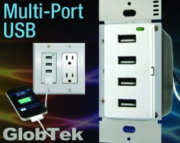 Fonte de Alimentação de Parede Multiportas Serve Vários Dispositivos USB